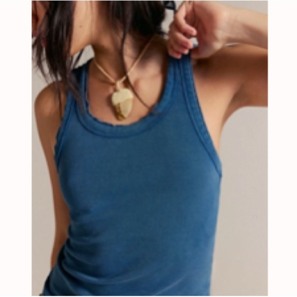 Free People blue tank M